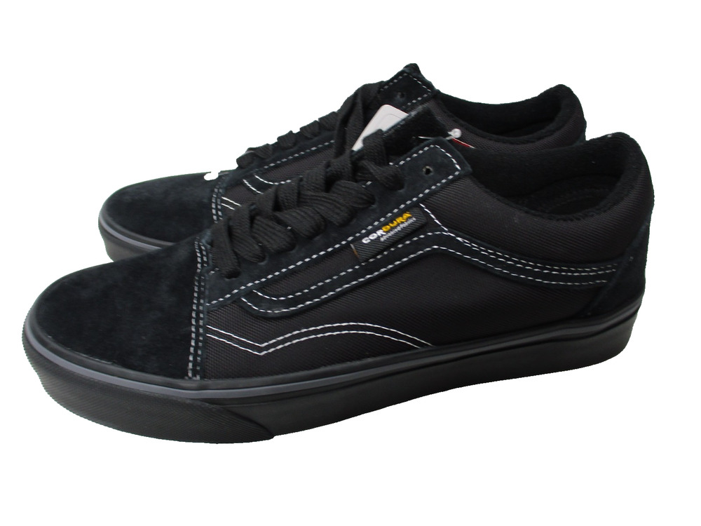 Vans Old Skool Cordura & Suede Black Womens Sz 9 Shoes Sneakers